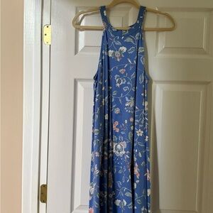 LOFT Blue Floral Dress